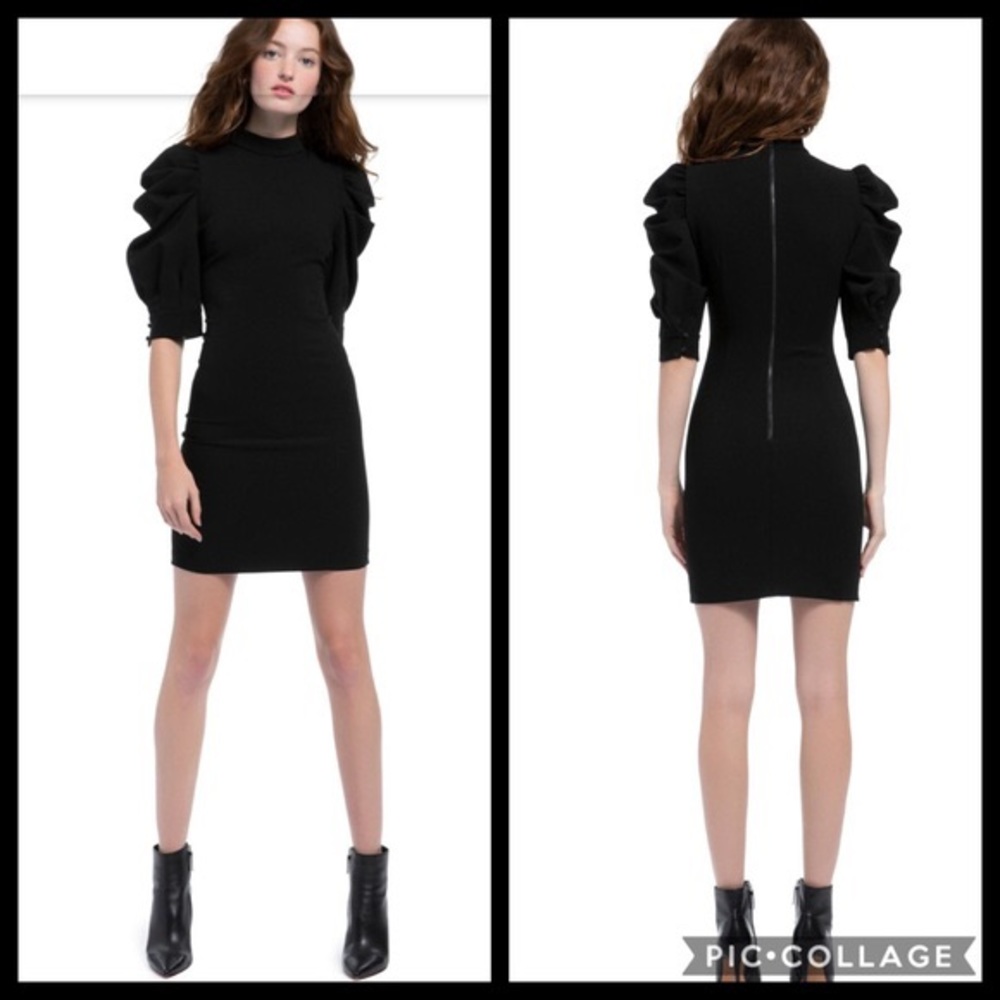 alice and olivia little black dress